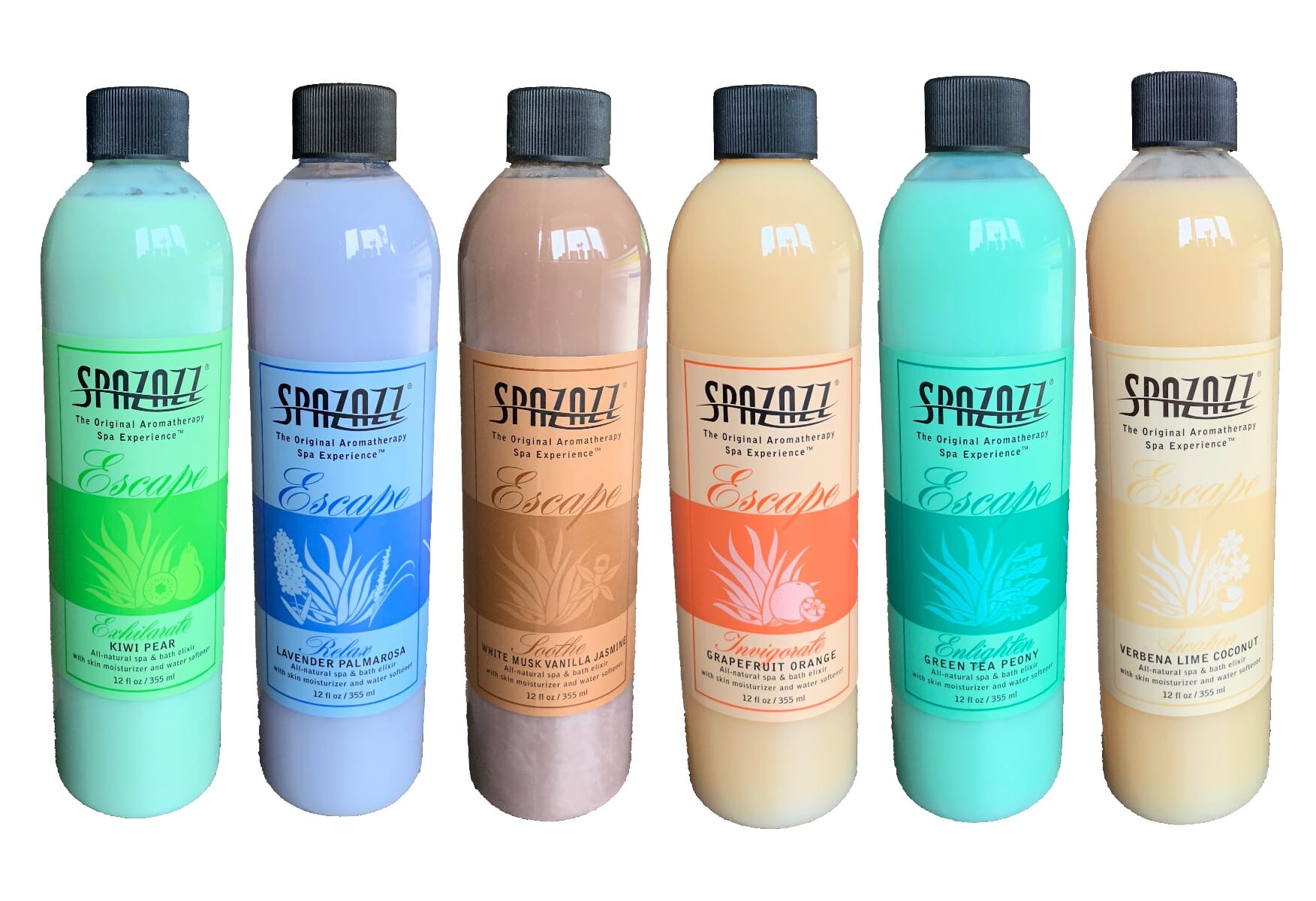 Spazazz Escape Fragrance Elixirs 12oz - 6 PACK