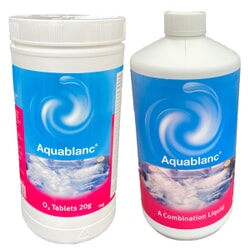 Aquablanc O2 Tablets 1kg + Combination Liquid 1Litre