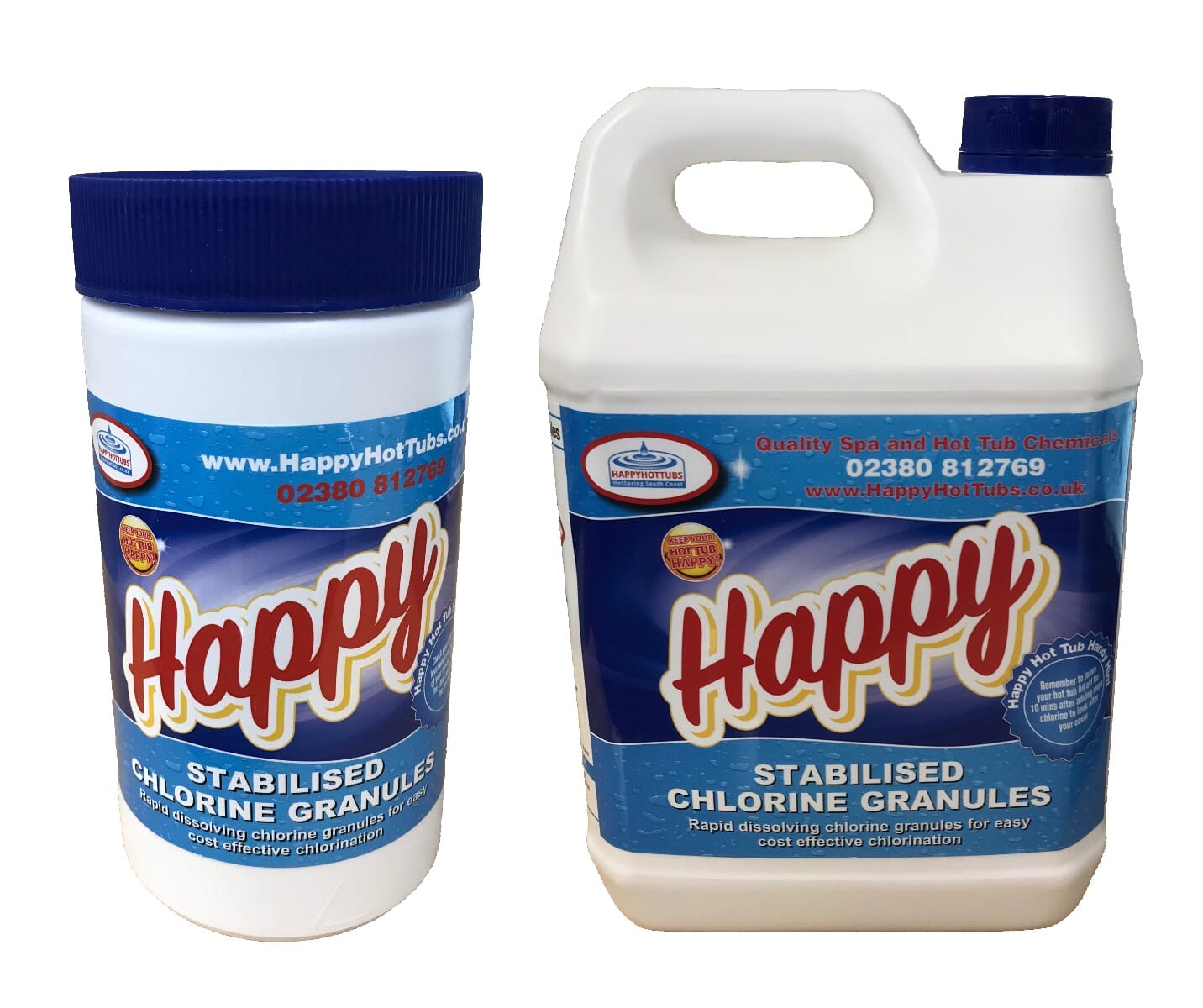 Happy Hot Tubs Stabilised Chlorine Granules Dichlor for Hot Tubs