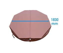 1.83 Metre (72'') Octagonal Hot Tub Cover (Brown)
