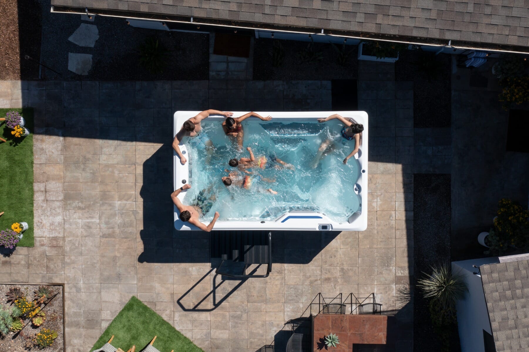 Endless Pools swim spa on display