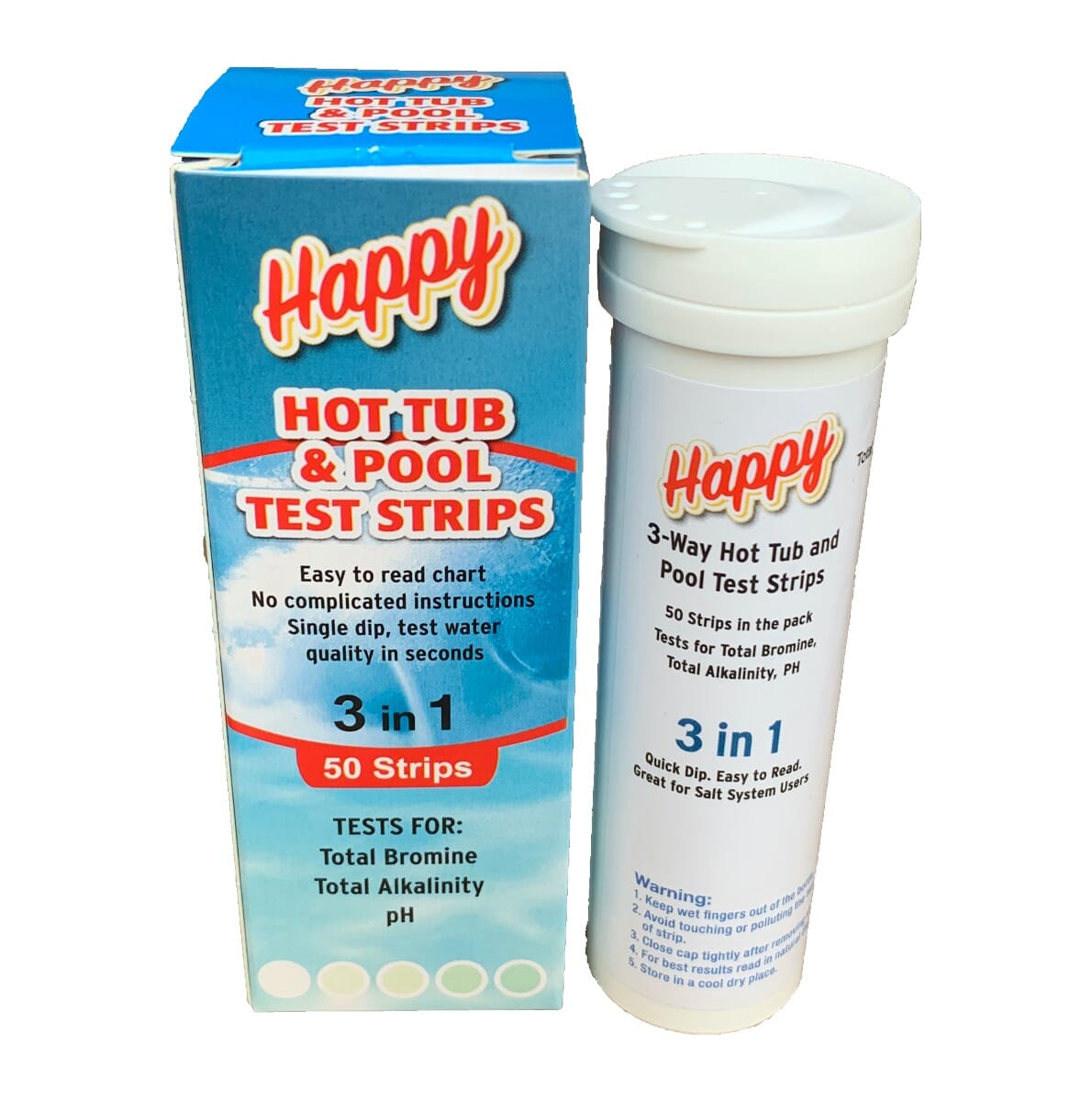 happy hot tubs bromine test strips
