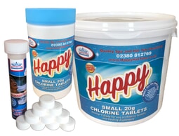 Happy Hot Tubs Small Chlorine Tablets 20g