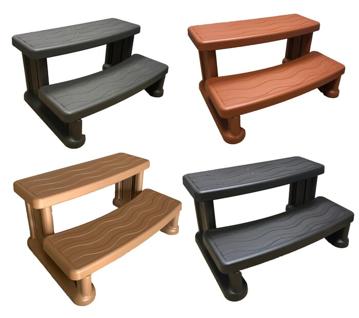 Essential Hot Tubs Steps 5 Colours, Wooden Hot Tub Stairs