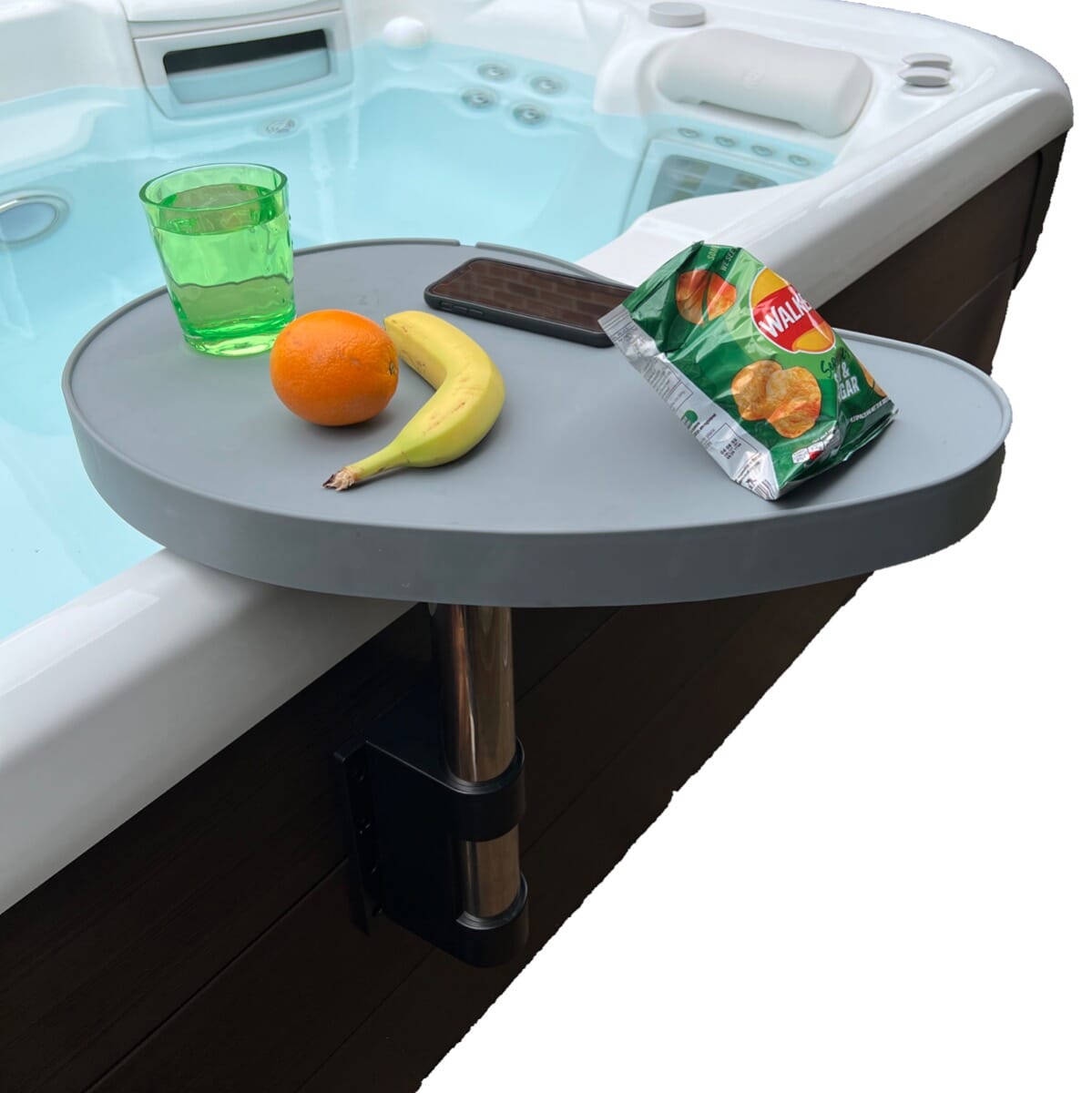 Kacsoo Leisure Spa Caddy Side Table Tray Hot Tub Towel Holder Snack Tray Phone and Tablet Stand 
