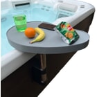 Hot Tub Table Tray, Foldable Hot Tub Side Table, TPU Material Side Table Tray 2 Cup Holders Keep Snacks Drinks Handy Dry Fits Inflatable Spa Pool Batht