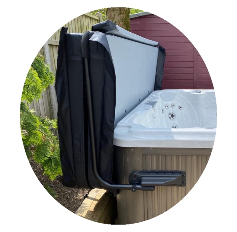 happy hot tubs side mount cover lifter
