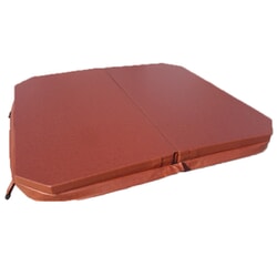 1.994 x 1.905m Rectangular Hot Tub Cover with 254mm Cut Corners (Brown)