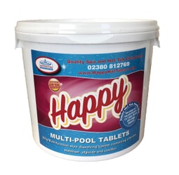 Happy Hot Tubs Large 200g Multifunctional Chlorine Tablets