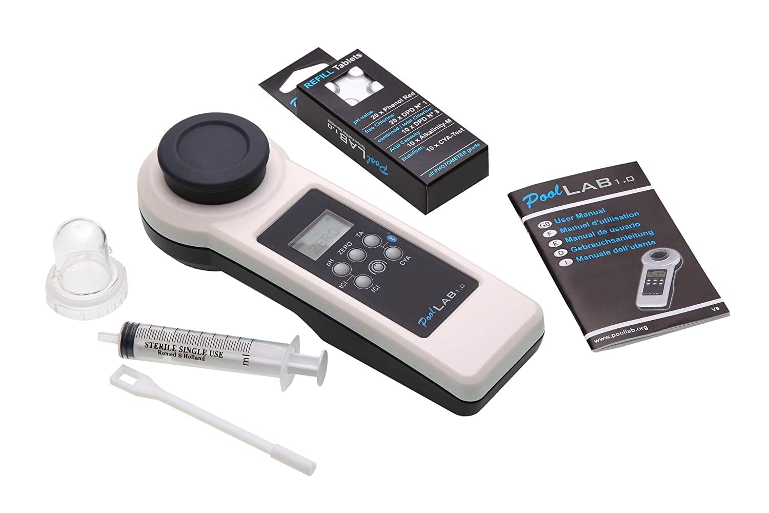 Pool Lab 1.0 Photometer Electronic Water Tester