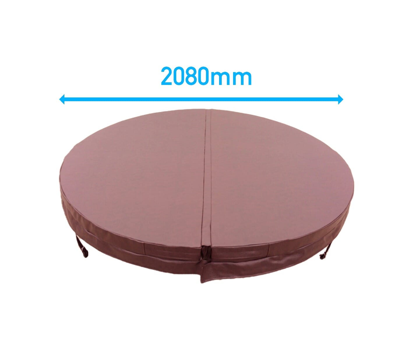 2.08 Metre (81.89'') Round Hot Tub Cover (Brown)