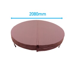 2.08 Metre (81.89'') Round Hot Tub Cover (Brown)