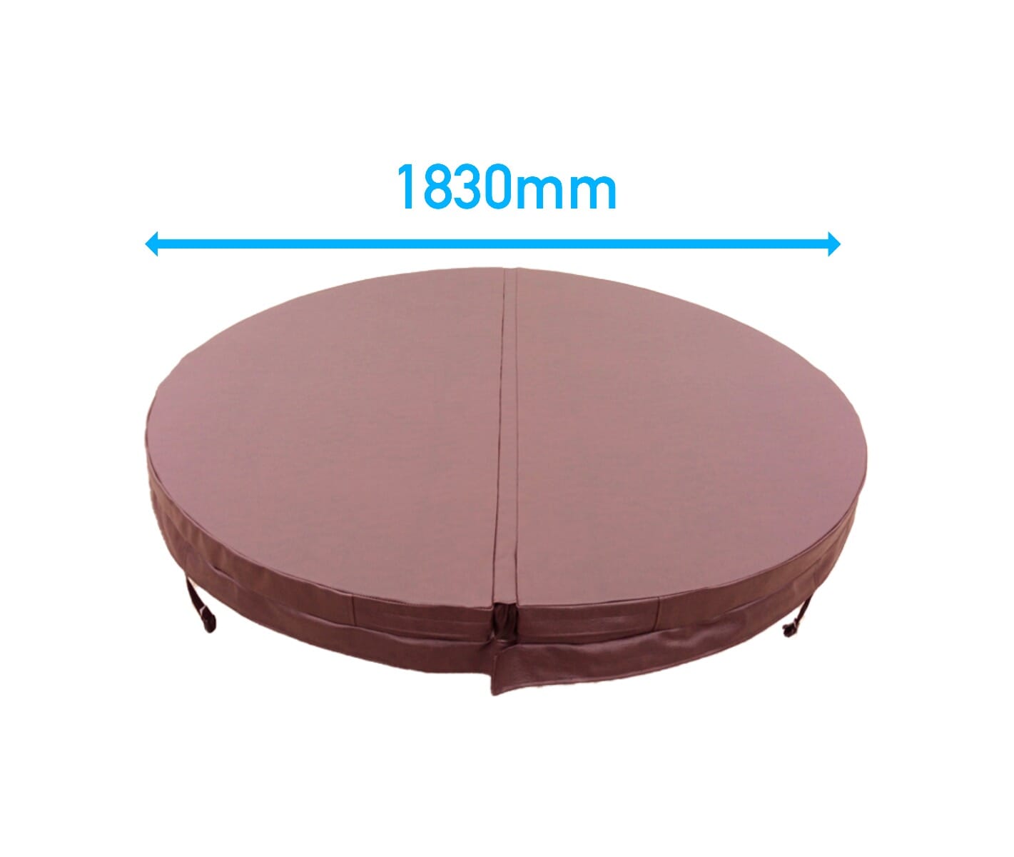 1.83 Metre (72'') Round Hot Tub Cover (Brown)