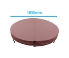 1.83 Metre (72'') Round Hot Tub Cover (Brown)