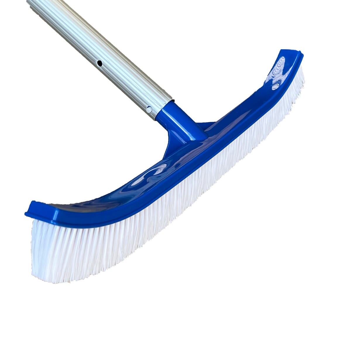thumbnail image 2 of 18 Inch Curved Pool Brush With Aluminum Handle – For In-Ground & Above Ground Pools 2 of 6