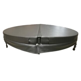 2 metre grey round hot tub cover