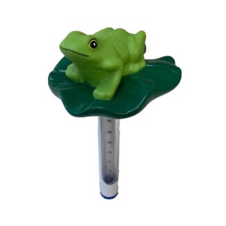 floating frog swimming pool thermometer