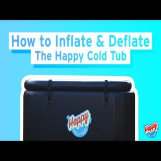 Happy cold tub ice bath cold plunge