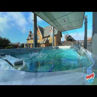 covana legend automated cover on Endless Pools X2000 swim spa